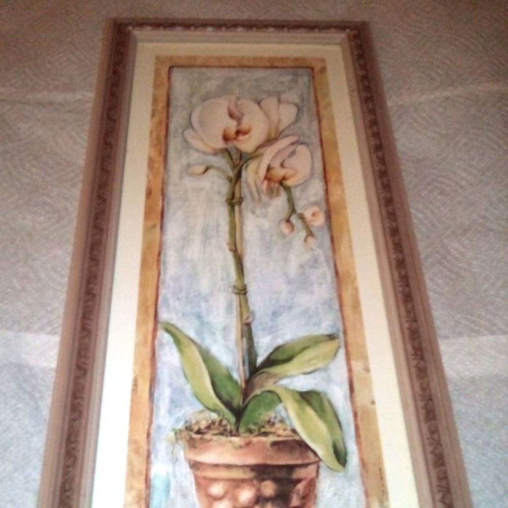 Vintage Home Interiors Designer Series Orchid Print